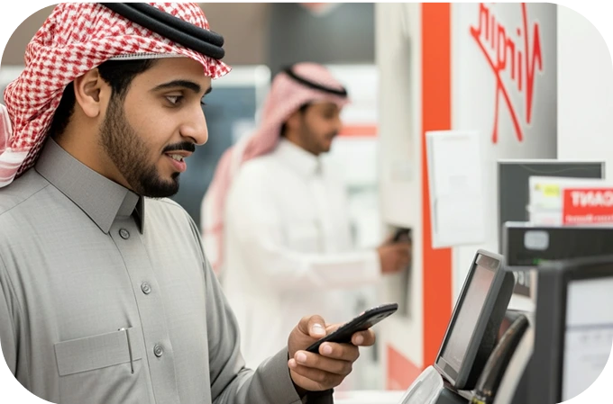 شاشة الدفع في برنامج كاشيرك