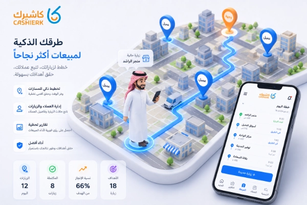 تتبع مواقع مندوبين المبيعات GPS لحظياً