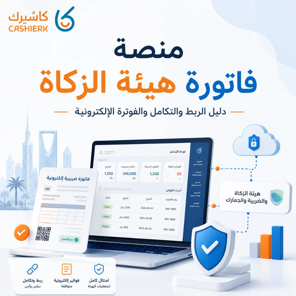 دليل منصة فاتورة هيئة الزكاة خطوات التسجيل واستخراج رموز الربط وضمان الامتثال عبر كاشيرك 2025