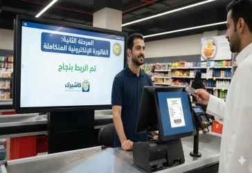 المرحلة الثانية من الفاتورة الإلكترونية مع كاشيرك