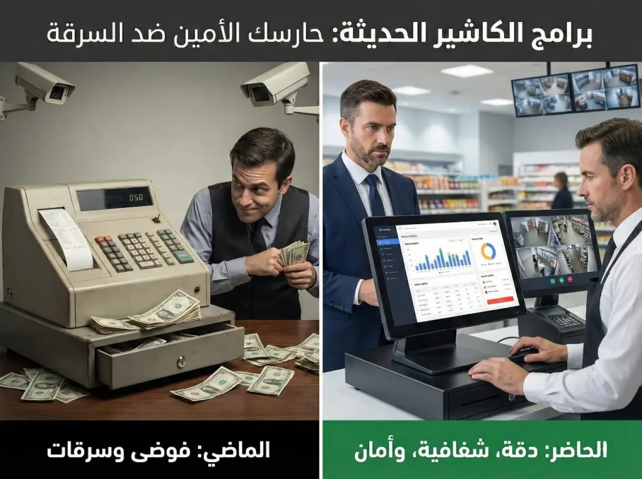 كيف تقضي برامج الكاشير على السرقة في المطاعم والمتاجر