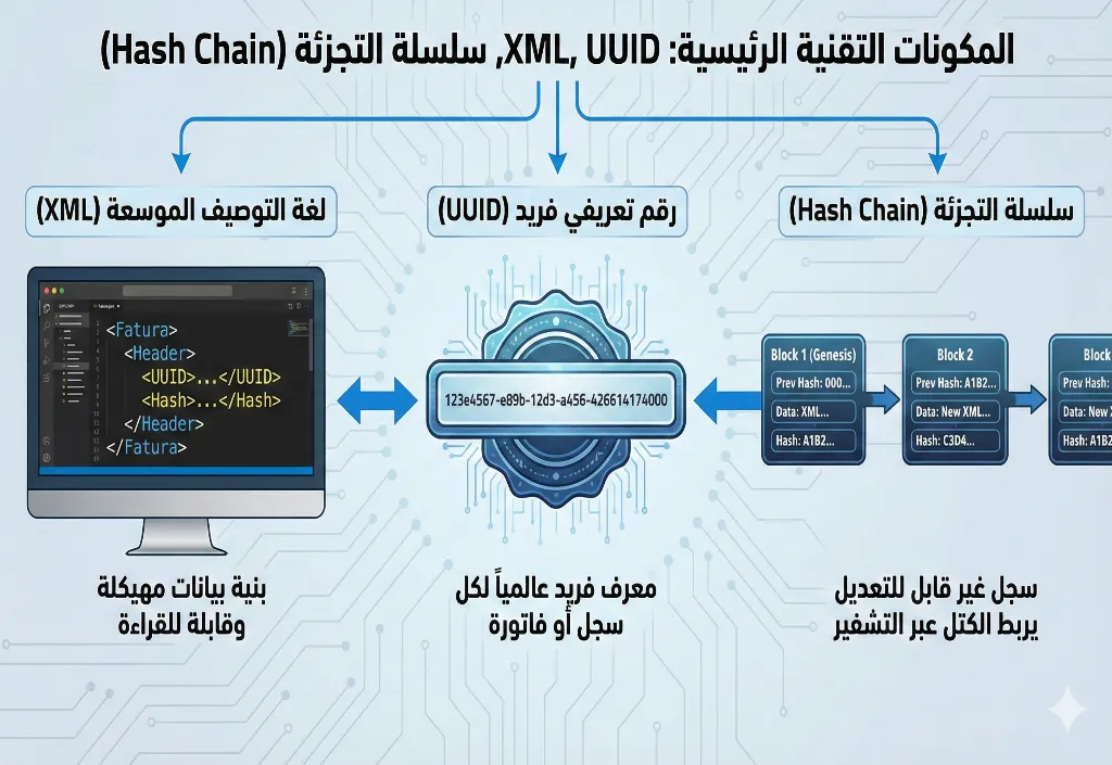 المكونات-التقنية-الرئيسية-للفاتورة-الالكترونية