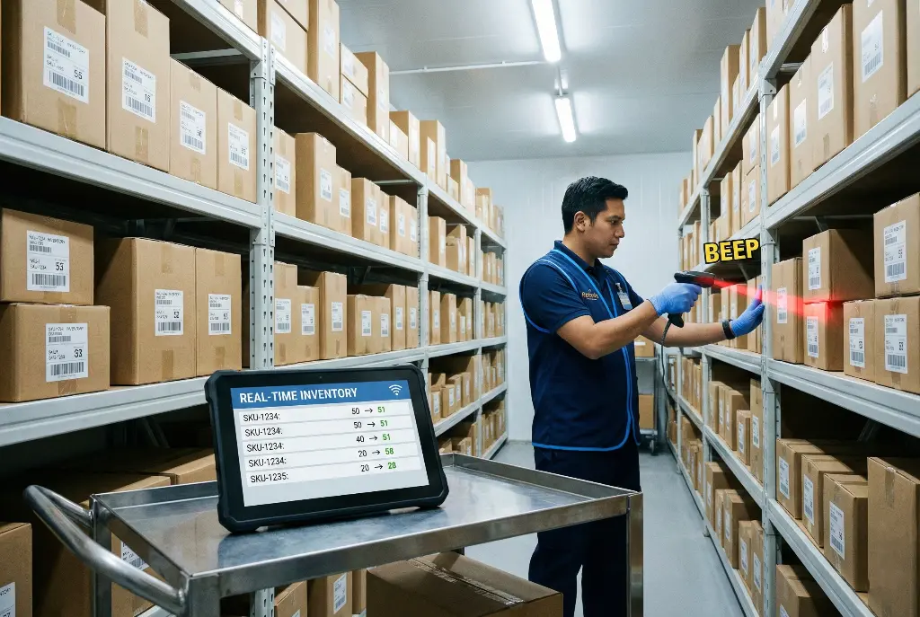 جرد المخزون والباركود