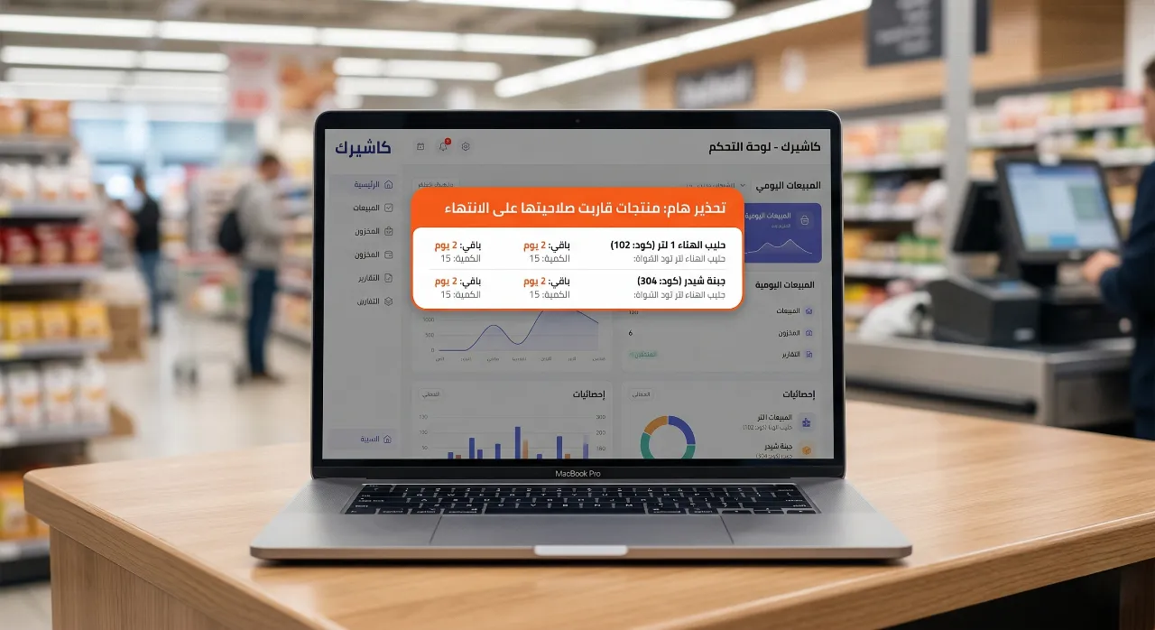 التنبيهات الآلية لتواريخ الصلاحية في برنامج كاشير السوبر ماركت للحد من التوالف