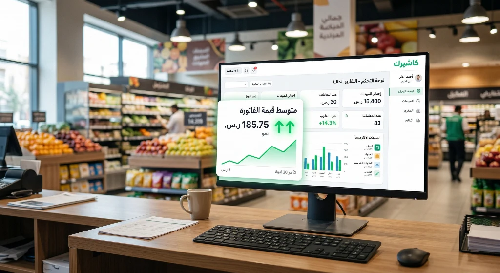 تقارير برنامج كاشيرك توضح نجاح استراتيجية البيع المتقاطع في زيادة قيمة الفاتورة